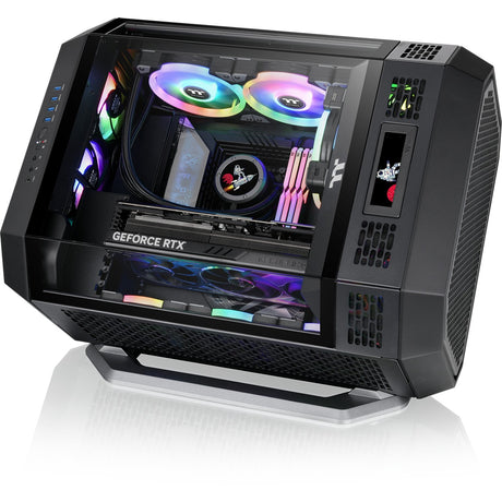 Thermaltake the tower 600 midi tower behuizing (zwart | 4x usb-a | 1x usb-c | tempered glass)