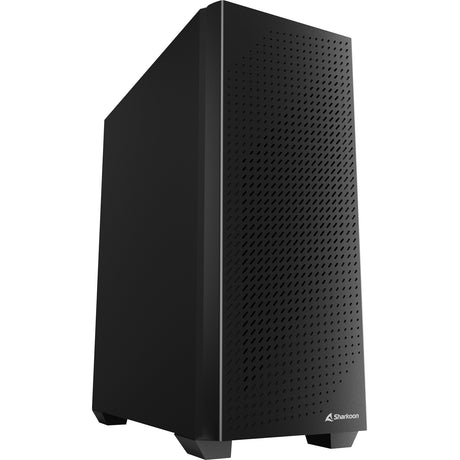 Sharkoon vs9 schwarzes Midi-Tower-Gehäuse (schwarz | 3x USB-A)