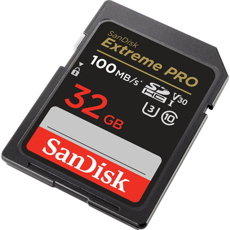 Sandisk Extreme Pro SDHC 32 GB Speicherkarte (schwarz, UHS-I, Klasse 10, U3, V30)