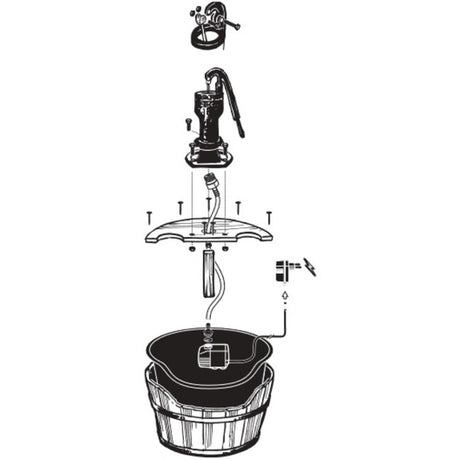 Ubbink – Acquaarte – Newcastle – Wasserspiel – Holz