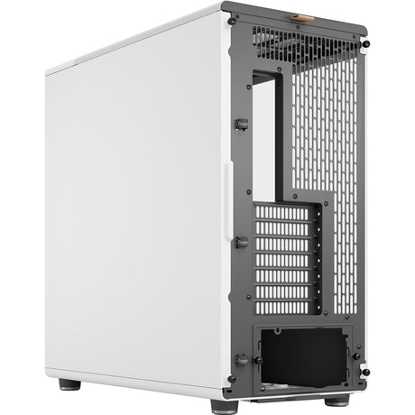 Fractal Design North XL RC Chalk White TG Clear Midi-Tower-Gehäuse (weiße Holzfarbe | 2x USB-A | 1x USB-C | gehärtetes Glas)