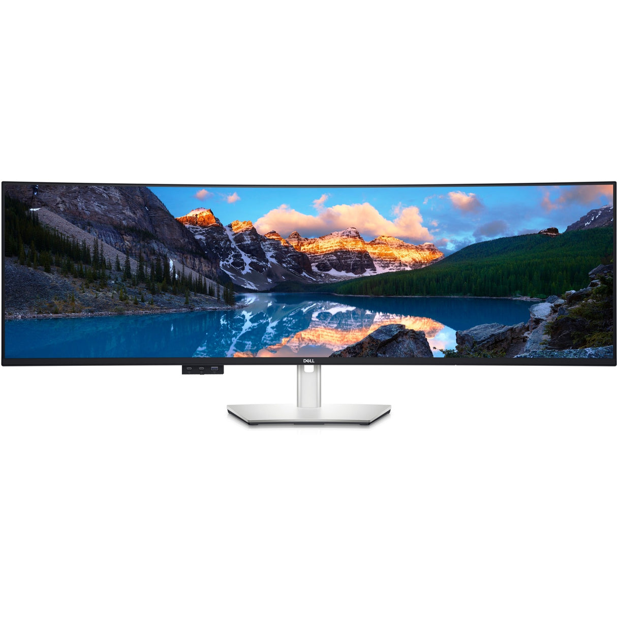Dell ultrasharp u4924dw 49 curved ultrawide monitor (zilver zwart, 2x hdmi, mini-displayport, 5x usb-a, 5x usb-c, rj-45)