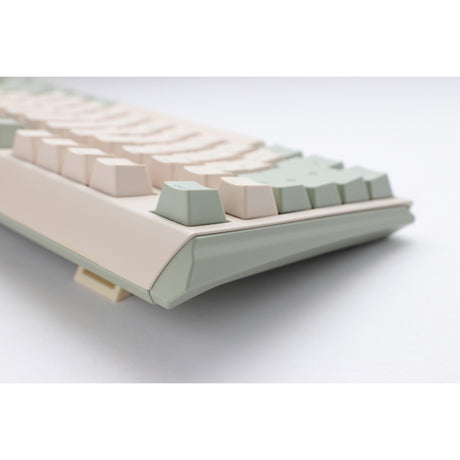 Mechanische Tastatur Ducky One 3 Matcha TKL (Creme, US-Layout (QWERTY), Cherry MX Blue, 80 % (TKL), PBT Double Shot, Hot Swap)