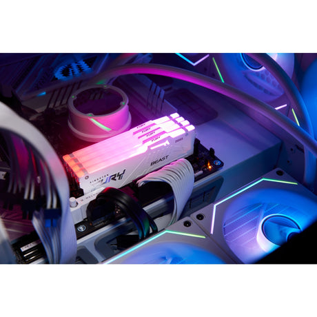 Kingston Fury 16 GB DDR5-5600 RAM (weiß, KF556C40BWA-16, Beast RGB, XMP)