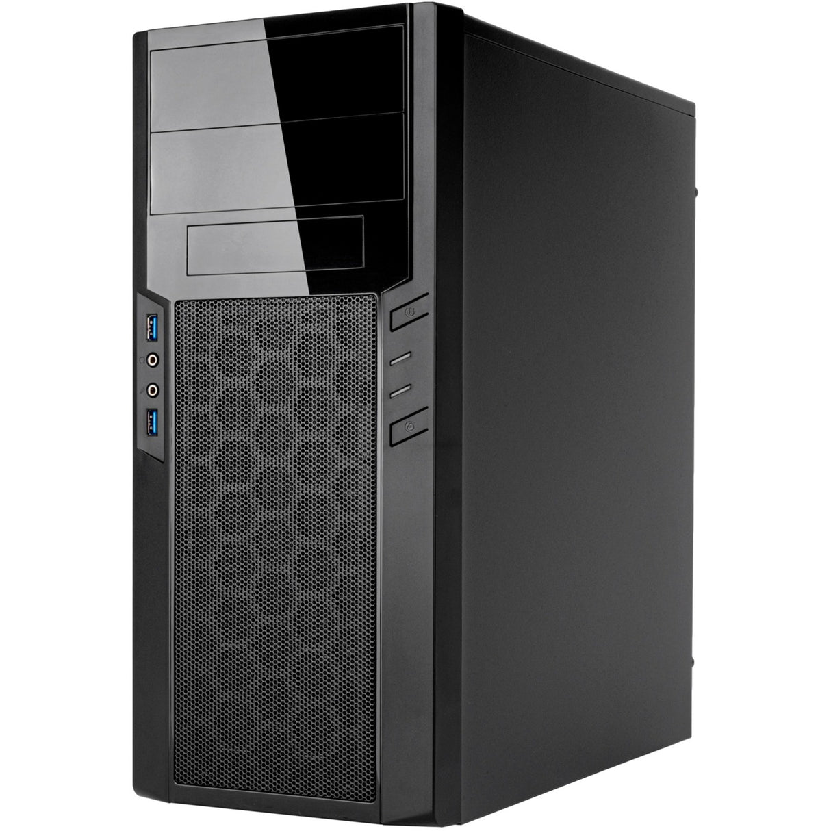 Silverstone sst-ps13b Midi-Tower-Gehäuse (schwarz | 2x USB-A)