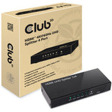 Club 3D HDMI 2.0 UHD Splitter 4 Ports HDMI Splitter (Schwarz)