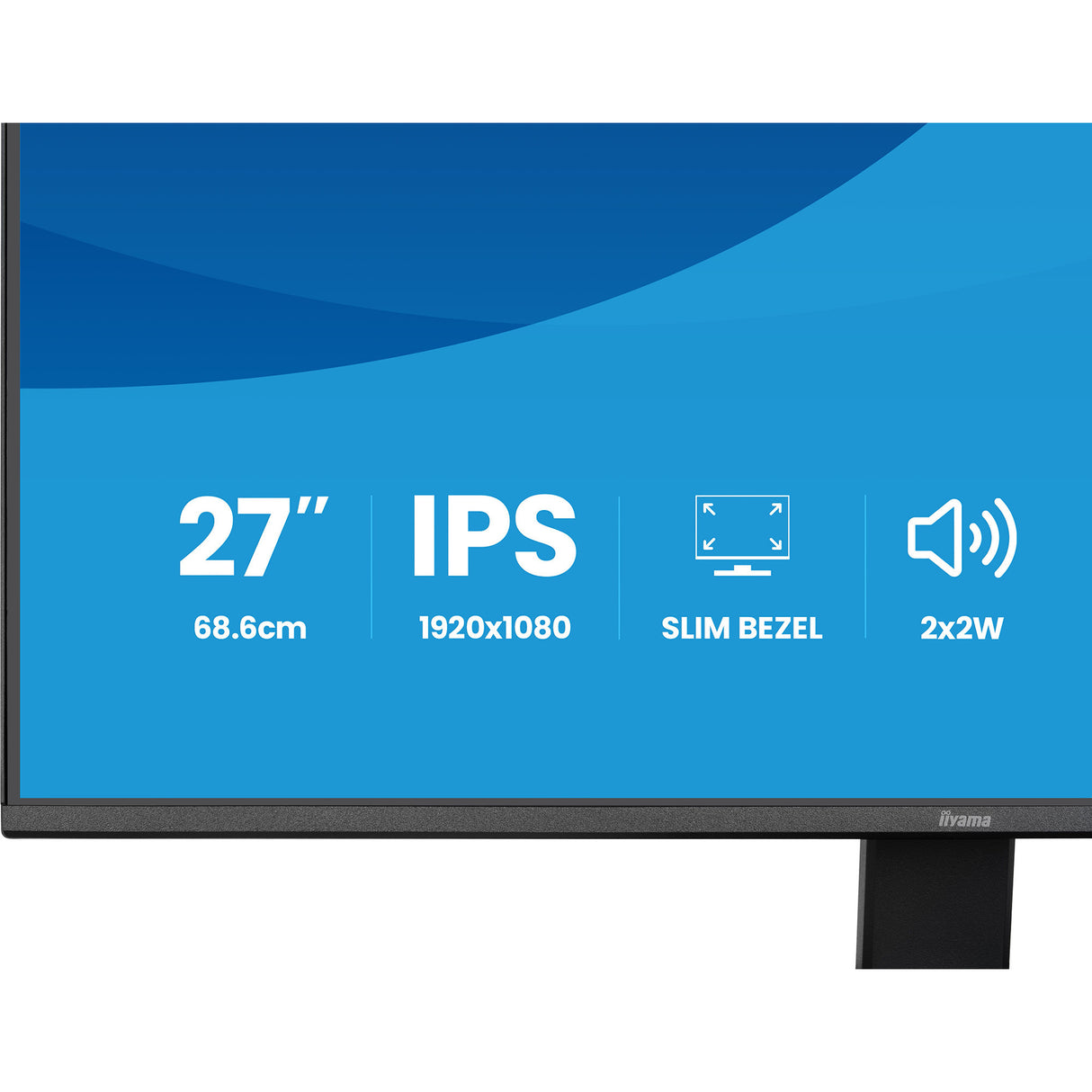 Iiyama prolite x2791hs-b1 27 monitor (zwart (mat), 120 hz, hdmi, displayport, audio)