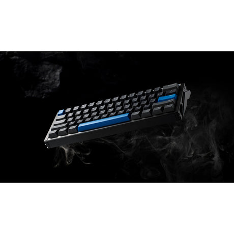 Iqunix ez60 magnetic switch gaming he keyboard (zwart, us lay-out (qwerty), gateron magnetic jade pro, 60%, rgb, double shot pbt keycaps)