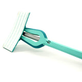 Leifheit Picobello Bodenwischer S Micro Duo mit Stiel – 27 cm Wischbreite – Türkis – Grau