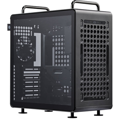 Cooler Master Qube 540 Stardust Iron Midi-Tower-Gehäuse (schwarz | 2x USB-A | 1x USB-C | gehärtetes Glas)