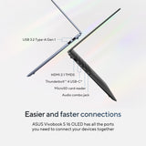 Asus vivobook s 16 oled (s5606ma-mx028w) 16 laptop (zwart | core ultra 7 155h | arc graphics | 16 gb | 1 tb ssd)