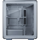 Cooler master masterframe 500 mesh argb midi tower behuizing (zilver | 2x usb-a | 1x usb-c | rgb | tempered glass)