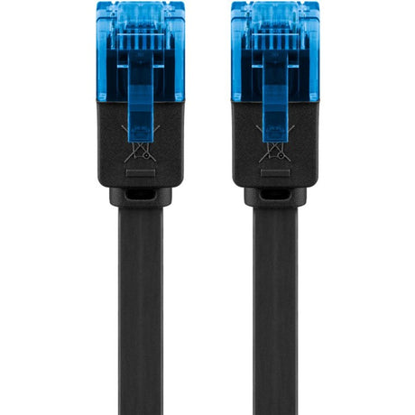 Goobay Cat 6a u UTP Flachkabel (schwarz, 20 Meter)