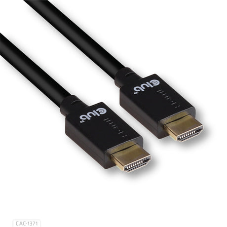 Club 3D Ultra-High-Speed-HDMI-Kabel (schwarz, 1 Meter, 4K 120 Hz, 8K 60 Hz, 48 Gbit/s)