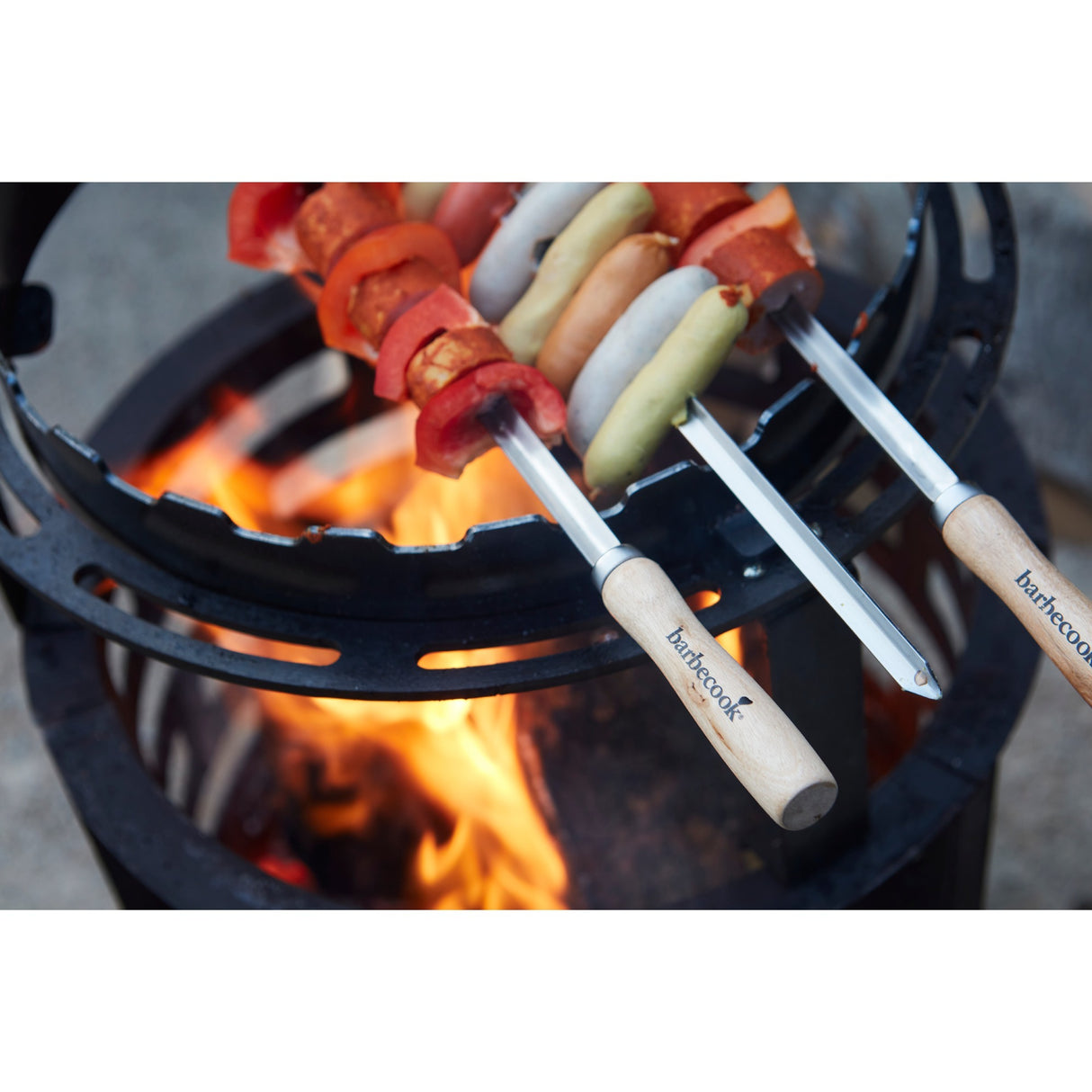 Barbecook-Set mit 3 XL-Spießen