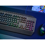Trust GXT 836 EVOCX RGB-Gaming-Tastatur (schwarz, US-Layout (QWERTY), Membran, 100 %, RGB)