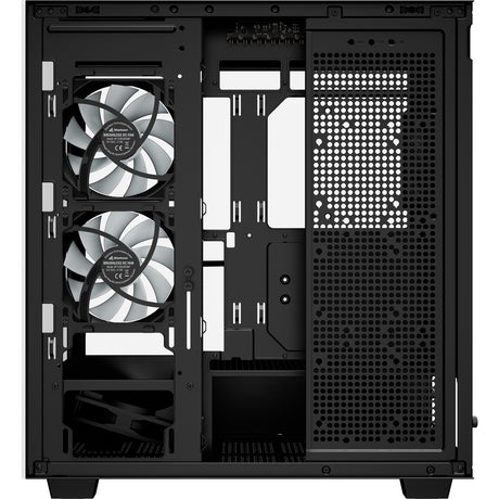 Sharkoon Rebel C60 RGB Midi-Tower-Gehäuse (schwarz | 2x USB-A | 1x USB-C | RGB | gehärtetes Glas)