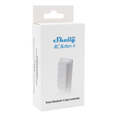 Shelly Blu RC Button 4 ZB Fernbedienung (Weiß, Bluetooth 5 (LE), ZigBee)