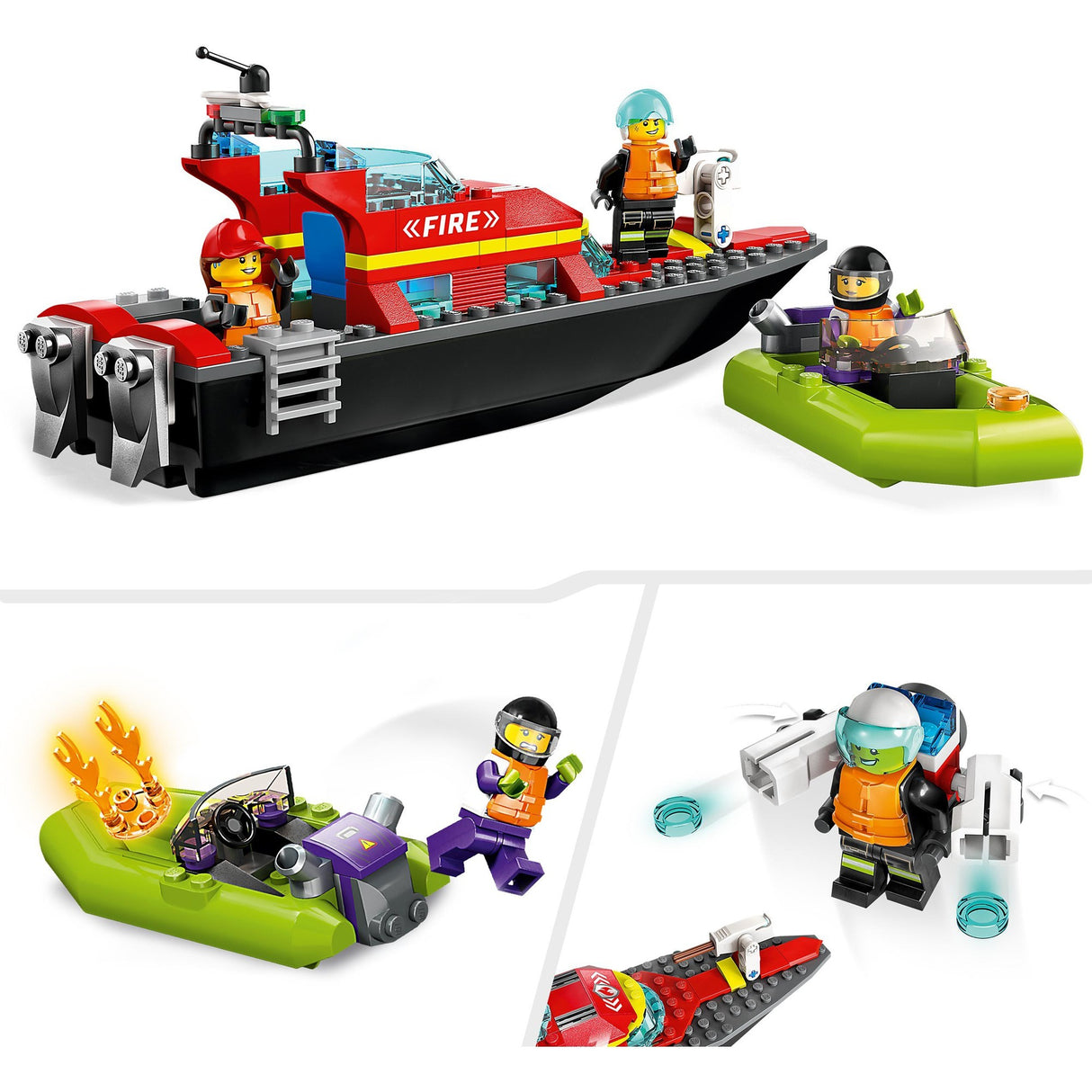 Lego City Feuerrettungsboot 60373