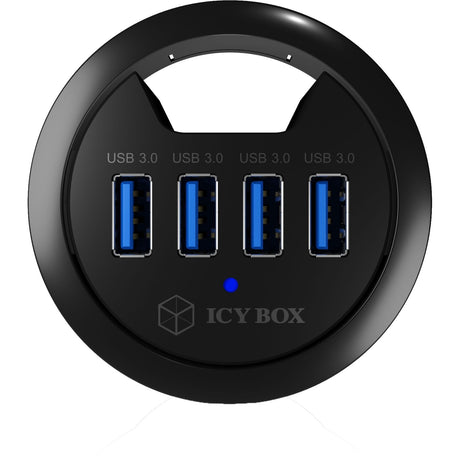 Icy Box ib-hub1403 USB-Hub (schwarz, 4x USB 3.0)