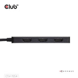 Club 3D USB-C auf Triple HDMI MST Hub 4K60Hz Adapter (Schwarz)