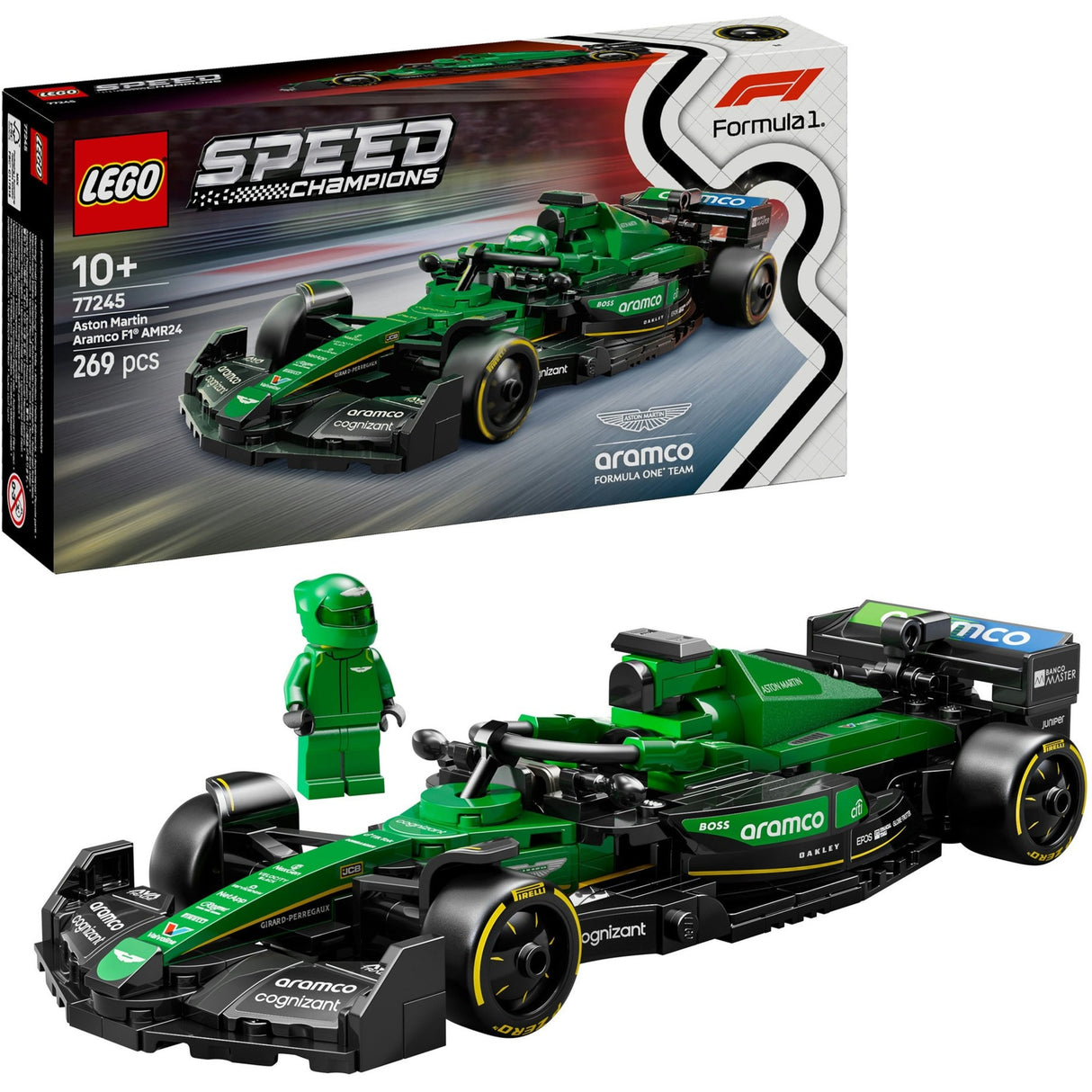 Lego 77245 Speed Champions Aston Martin Aramco F1 AMR24 Rennwagen