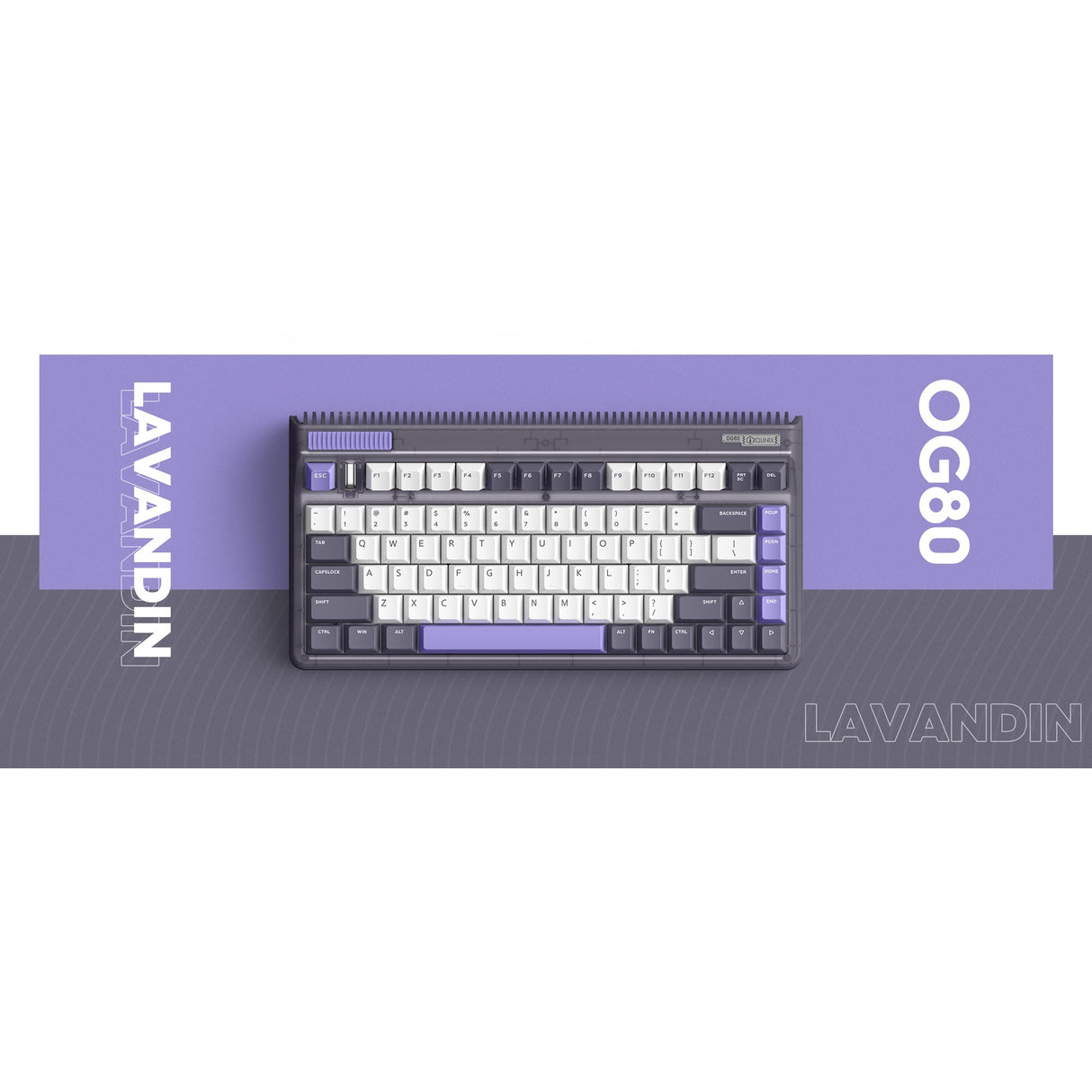 Iqunix OG80 Lavandin Wireless mechanischer Tastatur