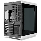 Hyte y70 touch infinite midi tower behuizing (wit zwart | 2x usb-a | 1x usb-c | tempered glass)