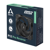 Arctic p12 pro reverse case fan (zwart, 120 x 120 x 27 mm, pwm)