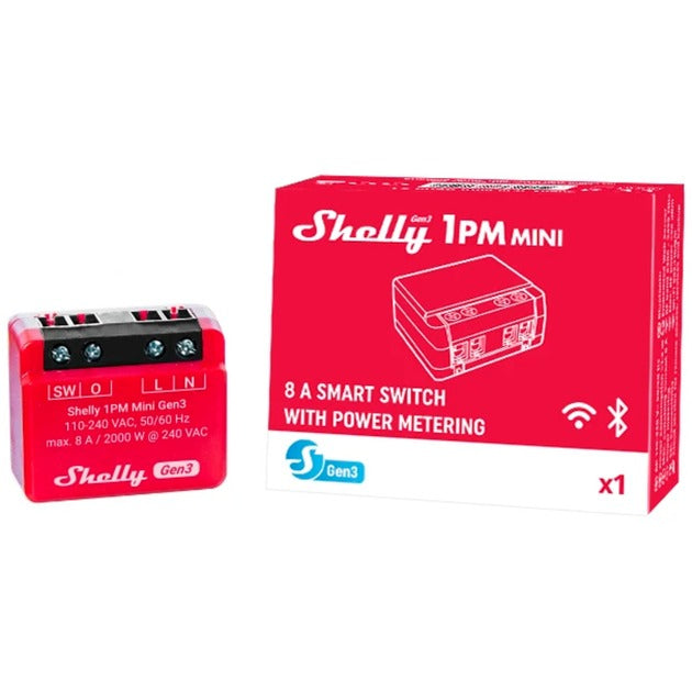 Shelly plus 13 Uhr Mini Gen3