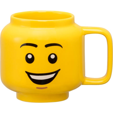 Lego - Keramikbecher Kopf Happy Boy 255 ml - Steingut - Gelb