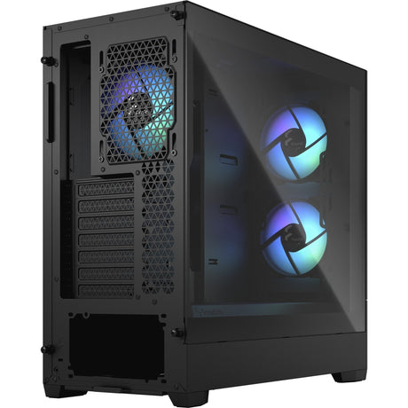 Fractal Design Pop Air RGB Midi-Tower-Gehäuse (schwarz | 2x USB-A | RGB | gehärtetes Glas)