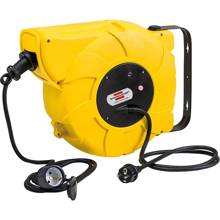 Brennerstuhl automatische Outdoor-Kabeltrommel (16+2m Kabel, für Wand- und Deckenmontage, IP44) gelb
