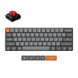 Keychron K9 Max-H1 RGB mechanische Tastatur (schwarz, US-Layout (QWERTY), Milchpommelrot, 60 %, RGB-LEDs, Double-Shot PBT, Hot-Swap, USB-C | 2,4 GHz | Bluetooth 5.1)