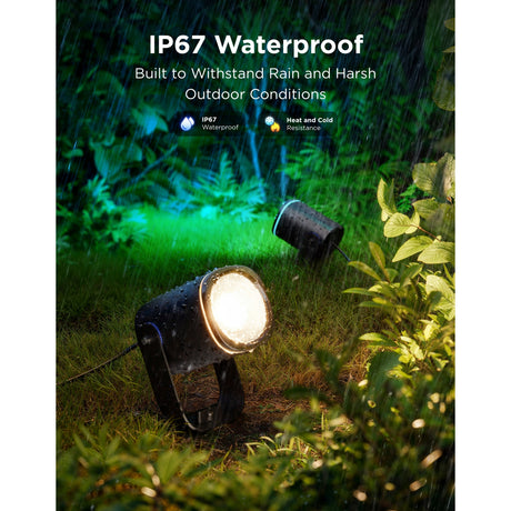 Intelligente Außenstrahler von Govee Matter RGBicww – 2er-Pack Gartenstrahler
