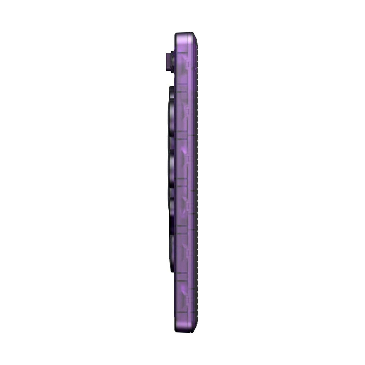 8bitdo Arcade-Controller – Transparent Purple Signature Edition (Lila Transparent, 2,4 GHz Bluetooth USB, Nintendo Switch 1 + 2, PC)