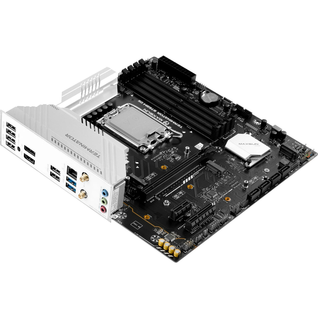 Maxsun ms-terminator b760m d5 wifi socket 1700 moederbord (zwart, raid, 2.5 gb-lan, wlan, bt, sound, µatx)