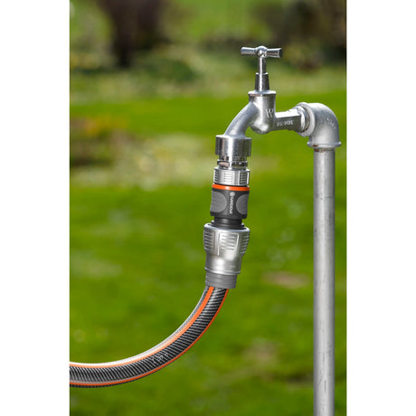Gardena Premium-Schlauchverbinder 19 mm (3 4) (grau silber, 18256-50)
