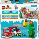 Lego Duplo Town 10473 Feuerwehrauto mit Schlauch und Feuerwehrmann