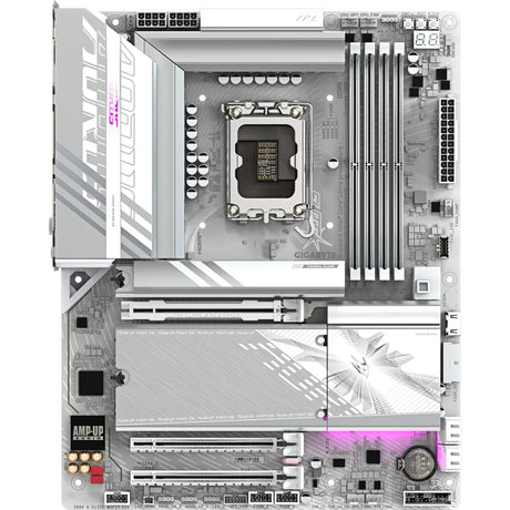 Gigabyte Z890 Aorus Elite WiFi7 Ice Socket 1851 Motherboard (RAID, 2,5 GB-LAN, WiFi 7, BT, Sound, ATX)