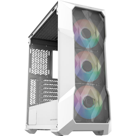 Cooler Master Masterbox TD500 Mesh V2 Midi-Tower-Gehäuse (Weiß | 2x USB-A | 1x USB-C | RGB | Gehärtetes Glas)