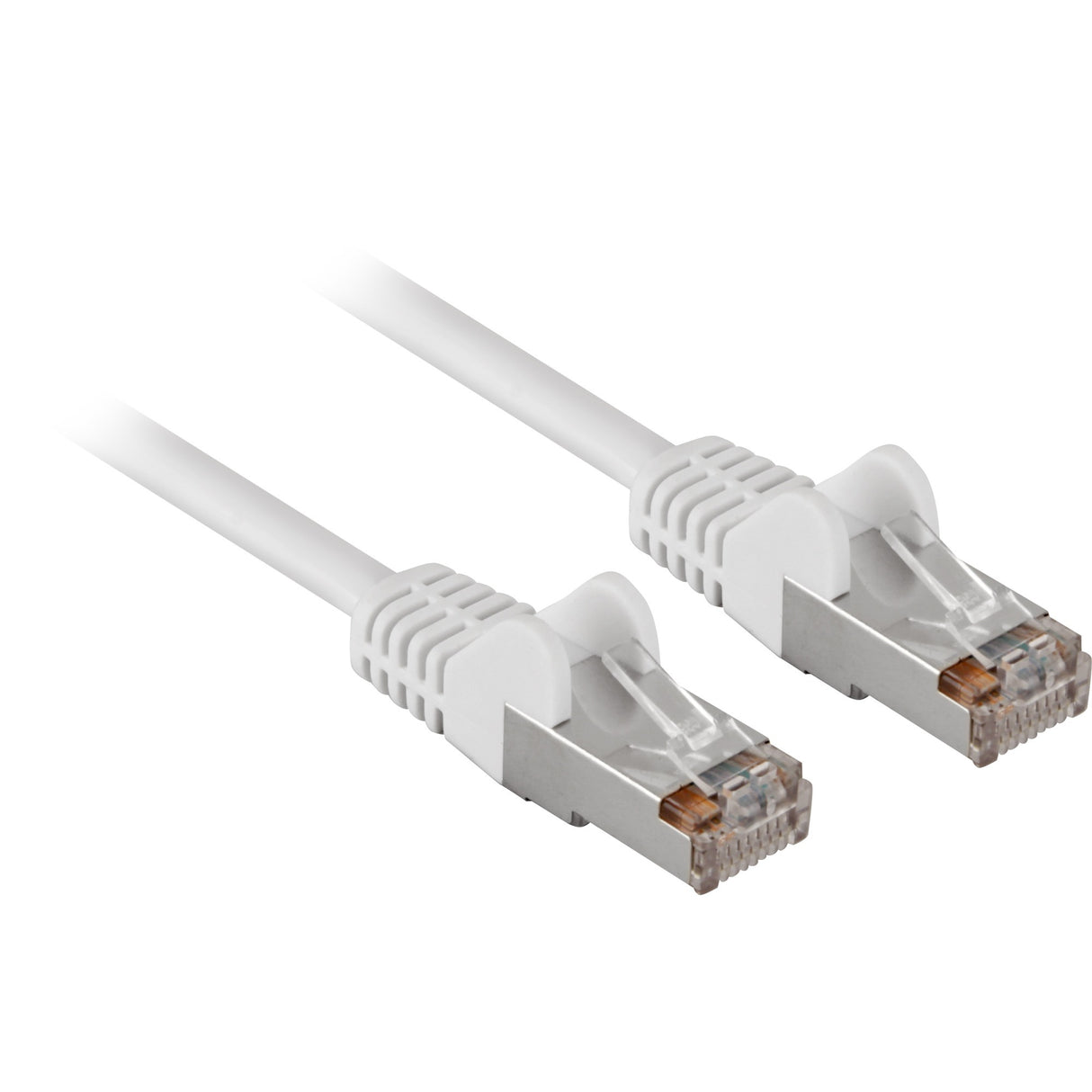 Goobay Netzwerkkabel RJ-45 F UTP mit Cat.5e (weiß, 50 Meter)