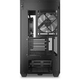 Sharkoon Elite Shark cm100 Midi-Tower-Gehäuse (schwarz | 2x USB-A | 1x USB-C | RGB | gehärtetes Glas)