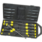 Stanley PushionGrip ScreverDriver Set 10-Piece (St PZ)