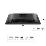 Philips 24b2n3200jh 00 23.8 monitor (zwart, vga, hdmi, displayport, usb-c, webcam, 120 hz)