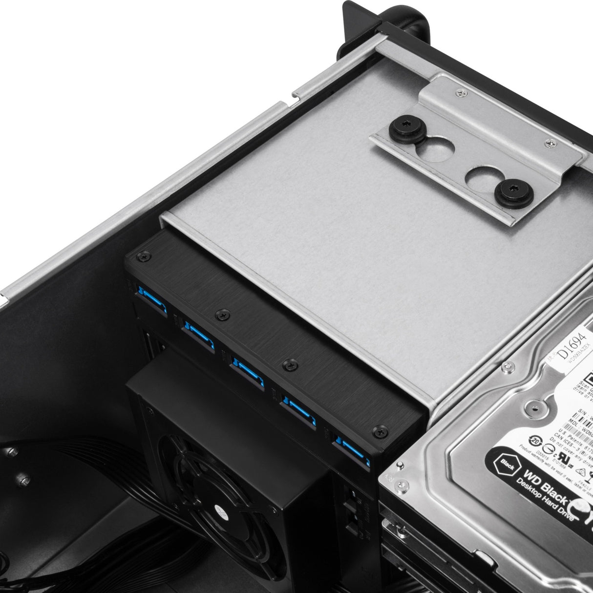 Silverstone RM41-H08 Rackgehäuse (schwarz | 2x USB-A 3.2 (5 Gbit s))