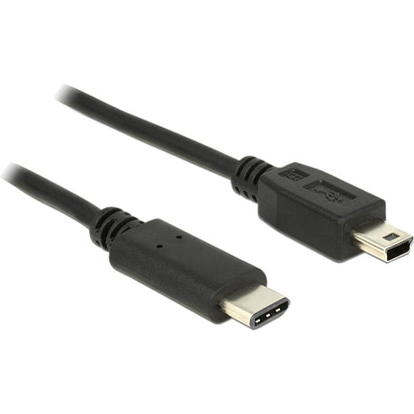 Delock USB-C 2.0 > USB Mini-B Kabel (schwarz, 1 Meter)