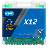 Shimano-Kette kmc x12 gewachst 126 Glieder – Auroragrün