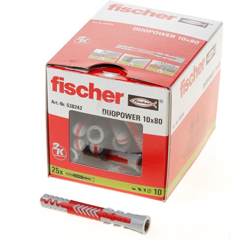 Fischer duopower 10x80 25 Stück - 538242