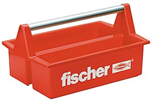 Fischer Mobibox - Kunststoff-Werkzeugkoffer mit Aluminium-Tragegriff - 60524